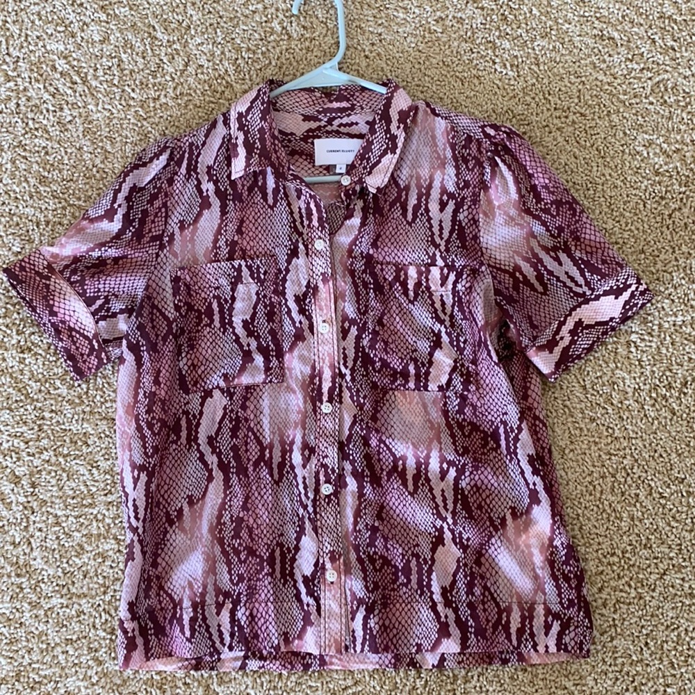 Current / Elliott Bermuda Snakeskin Top